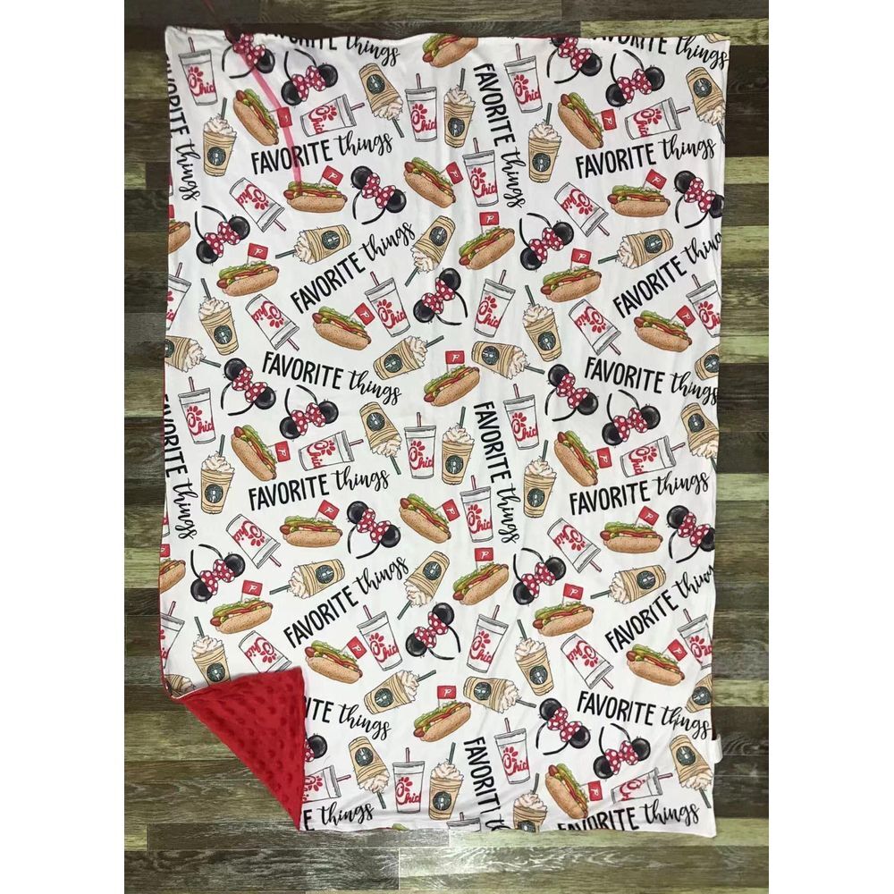 My Favorite Things Kids Minky Blanket‎